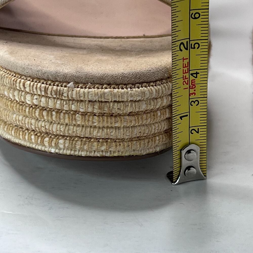 Steve Madden Strada Raffia Espadrille Block Heel Platform Women's 11 Summer - Picture 9 of 11
